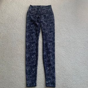 Black white  speckled lulu lemon pants
